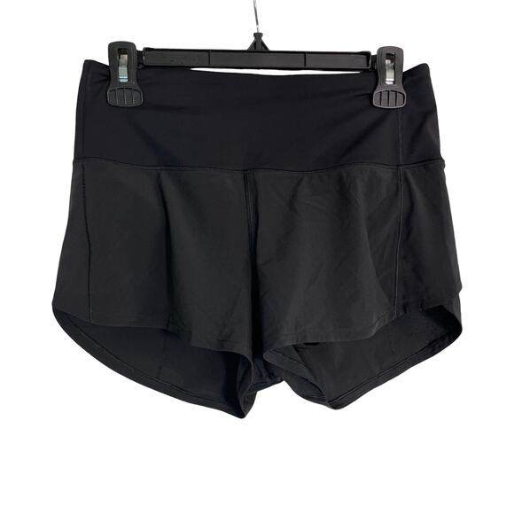Lululemon Speed Up Short Hi-Rise 2.5” Black Size 6 Built-In Liner Running - Picture 4 of 8